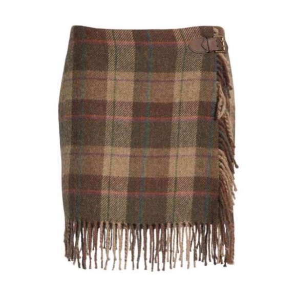 Polo Ralph Lauren Classic Wool Wrap Skirt - 14 - Picture 6 of 8